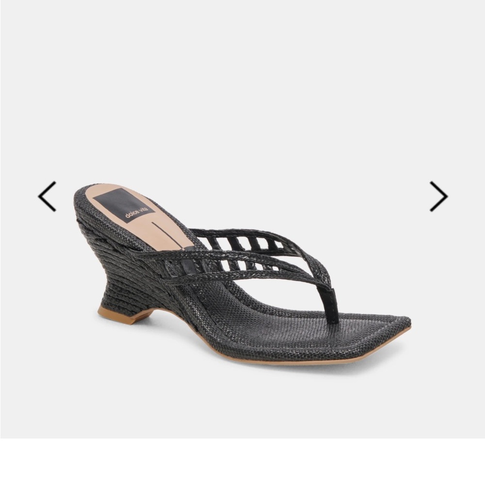 Dolce Vita Nullah Wedges Onyx Raffia